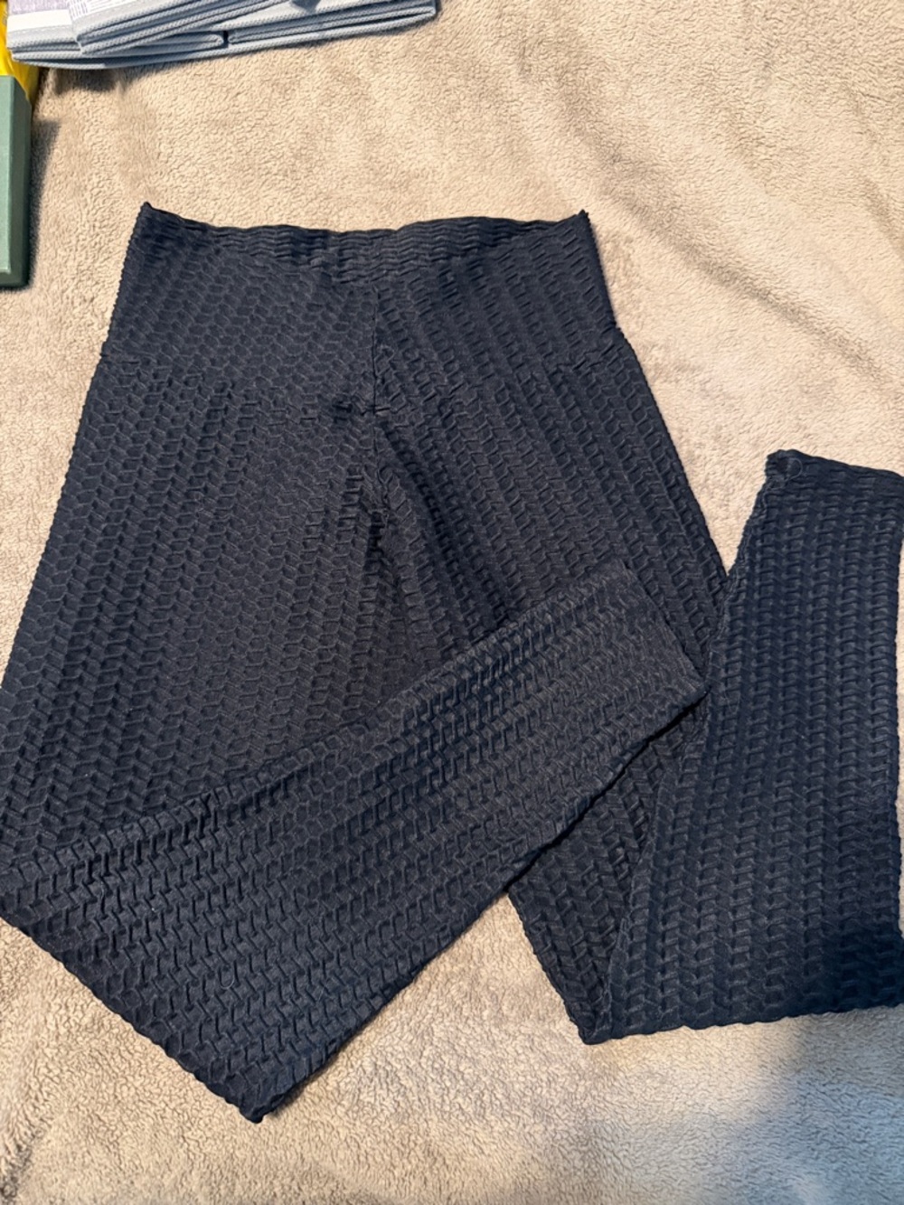 Textured High-Waist Leggings